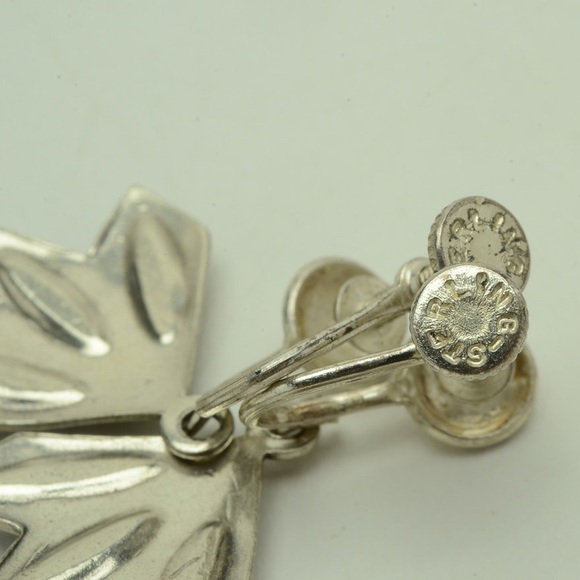 Sterling Silver Screw Back Earrings - Turquoise - Picture 5 of 5